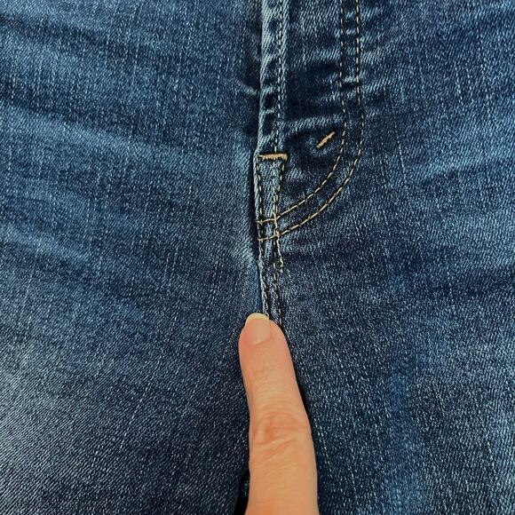 Lil Mother Lil Tomcat Roller Sneak Jeans 25 Petite Wide Sixth Sense Wash ALTERED - Picture 8 of 15